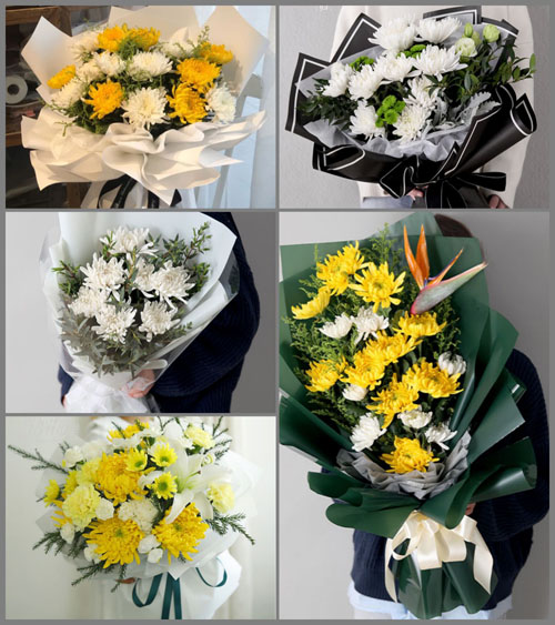 贵州遵义红花岗区金鼎山镇黄钟村白事花束代送
